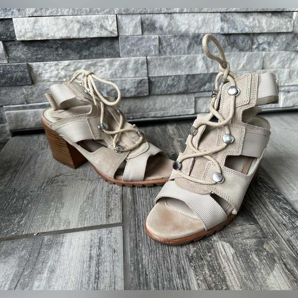 Sorel Women’s Nadia Strappy Lace Up Sandals Size 8 - Picture 3 of 15